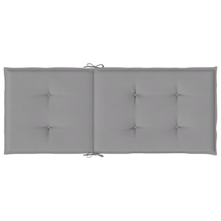 Foto 7 | Juego De 4 Cojines Para Sillas De Jardín Vidaxl Highback Color Gris 120 X 50 X 3 Cm - Venta Internacional.
