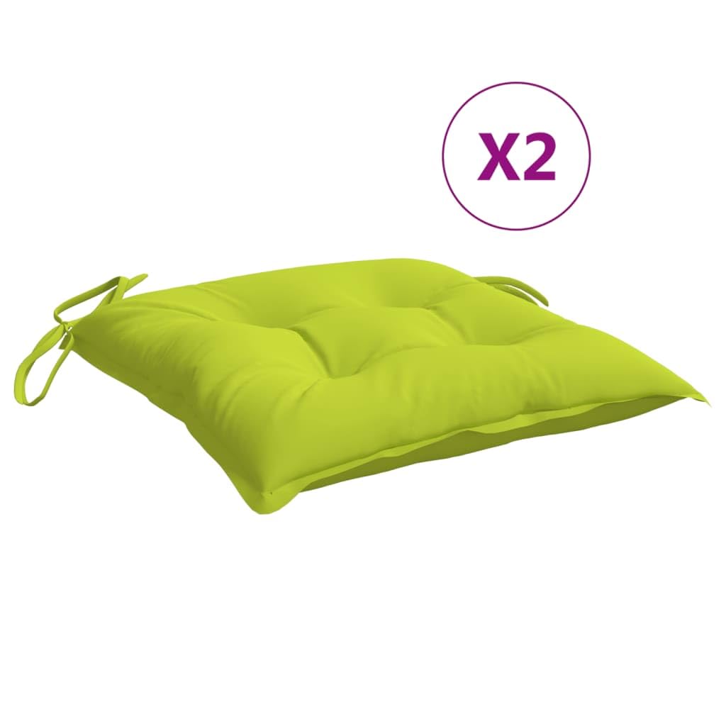 Foto 4 pulgar | Cojines Para Silla Vidaxl De Tela Oxford Verde Brillante  Paquete De 2 - Venta Internacional.