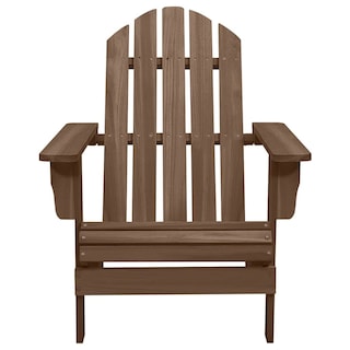 Foto 7 | Silla Adirondack Para Patio Vidaxl De Madera Maciza De Abeto Marrón Con Mesa - Venta Internacional.