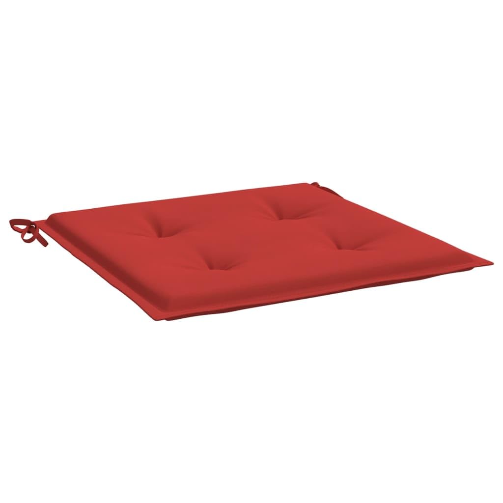 Foto 2 pulgar | Cojines Para Sillas De Jardín Vidaxl  Tela Oxford Duradera  Color Rojo  50 X 50 X 3 Cm - Venta Internacional.