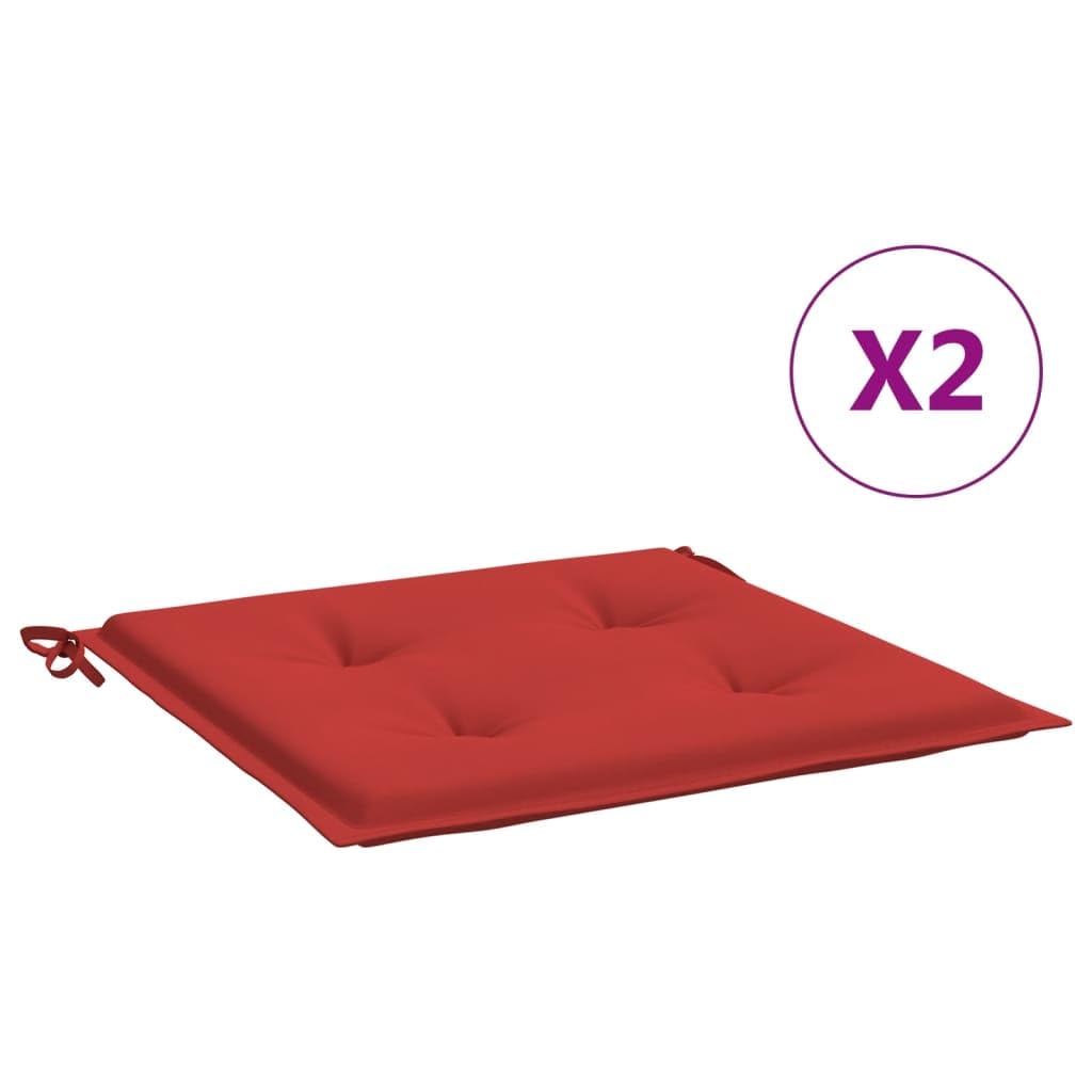 Foto 4 pulgar | Cojines Para Sillas De Jardín Vidaxl  Tela Oxford Duradera  Color Rojo  50 X 50 X 3 Cm - Venta Internacional.