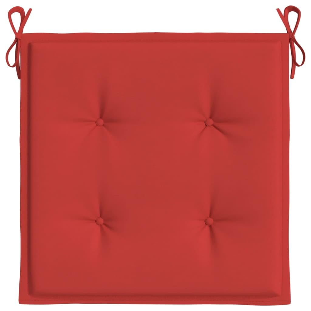 Foto 7 pulgar | Cojines Para Sillas De Jardín Vidaxl  Tela Oxford Duradera  Color Rojo  50 X 50 X 3 Cm - Venta Internacional.