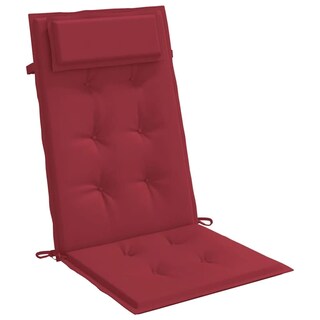 Foto 6 | Juego De 6 Cojines Para Silla Vidaxl Highback Tela Oxford Color Rojo Vino - Venta Internacional.