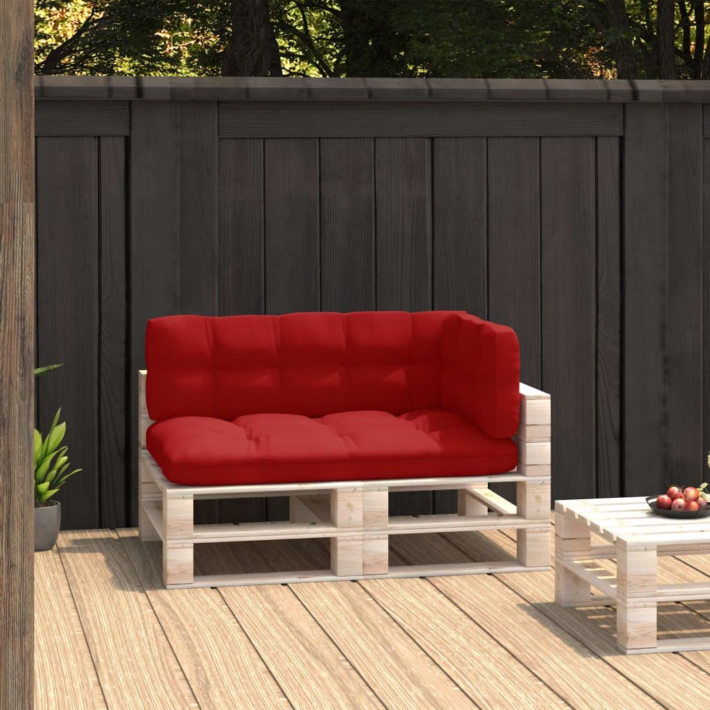 Foto 2 pulgar | Juego De Cojines Vidaxl Pallet  3 Unidades  Rojo  Para Sofá De Jardín - Venta Internacional.