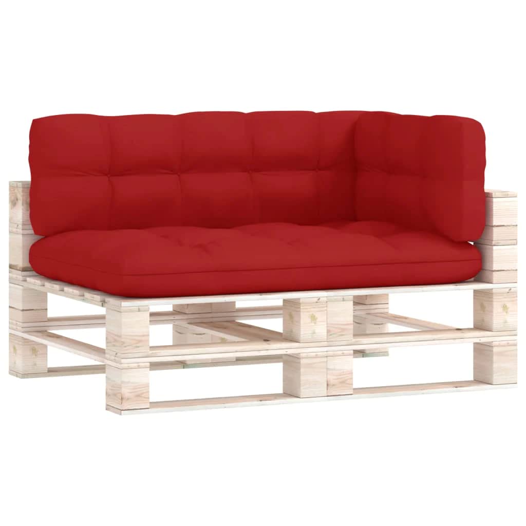 Foto 3 pulgar | Juego De Cojines Vidaxl Pallet  3 Unidades  Rojo  Para Sofá De Jardín - Venta Internacional.