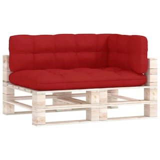 Foto 2 | Juego De Cojines Vidaxl Pallet 3 Unidades Rojo Para Sofá De Jardín - Venta Internacional.
