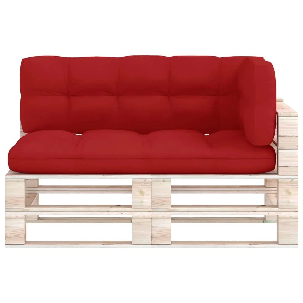 Foto 4 pulgar | Juego De Cojines Vidaxl Pallet  3 Unidades  Rojo  Para Sofá De Jardín - Venta Internacional.