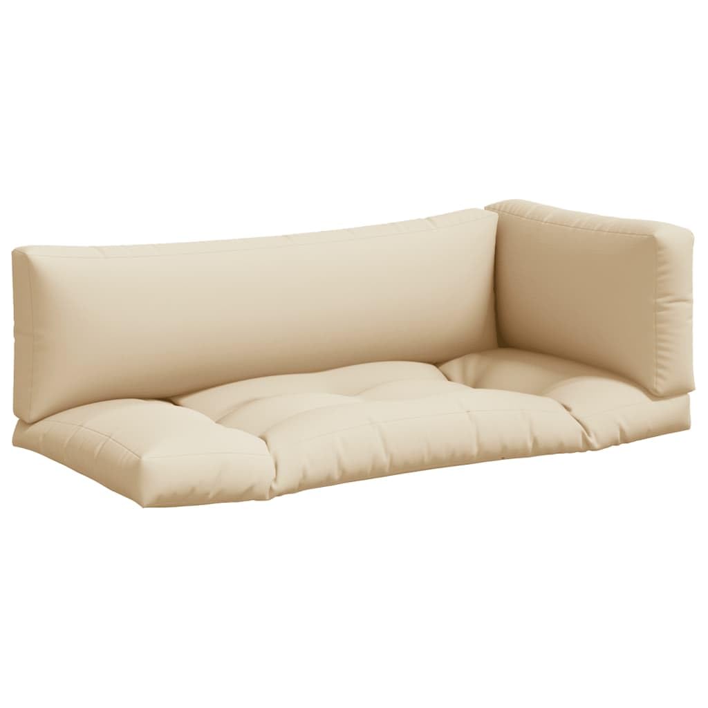Foto 2 pulgar | Set De Cojines Tipo Palé Vidaxl Beige  3 Unidades  Para Sofá Interior/exterior - Venta Internacional.