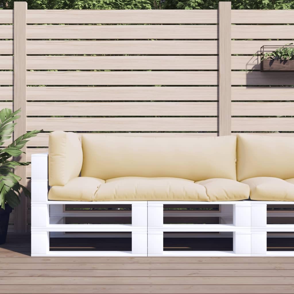 Foto 2 | Set De Cojines Tipo Palé Vidaxl Beige  3 Unidades  Para Sofá Interior/exterior - Venta Internacional.