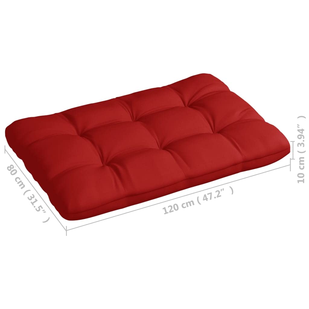 Foto 5 pulgar | Juego De Cojines Vidaxl Outdoor Palet  5 Piezas  Tela Roja De Poliéster - Venta Internacional.