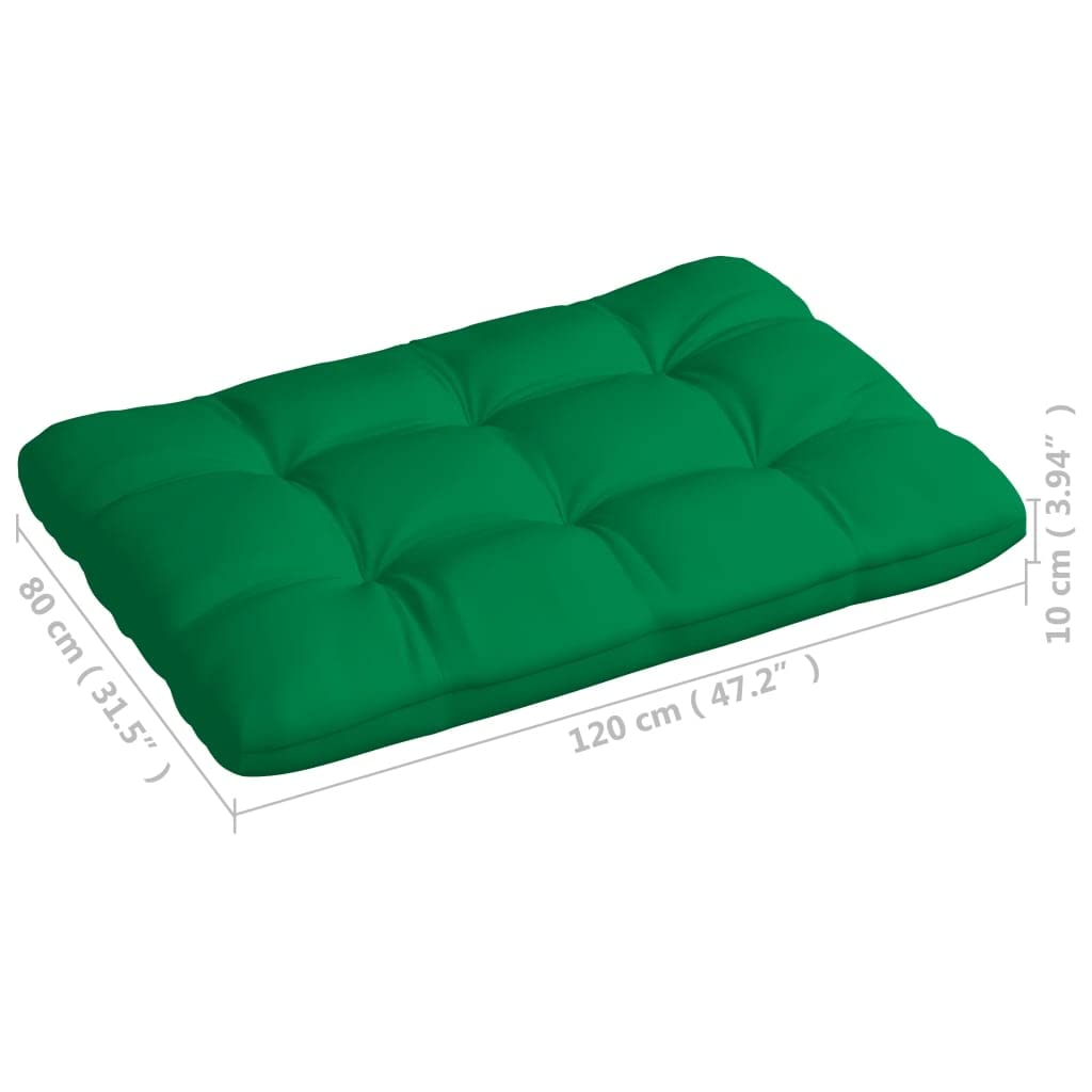 Foto 7 pulgar | Juego De Cojines Para Sofá Vidaxl Pallet  7 Unidades  Color Verde  Para Sofá De Jardín - Venta Internacional.