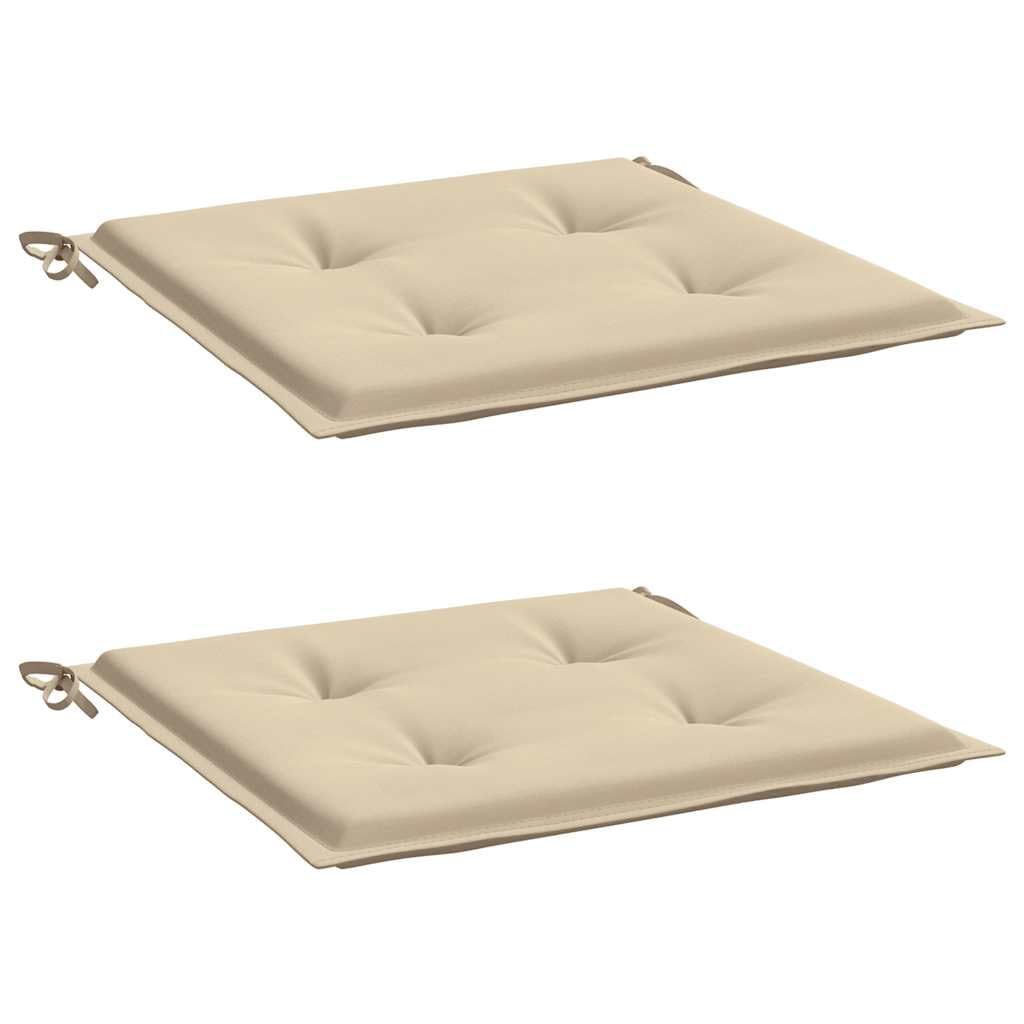 Foto 1 | Juego De 2 Cojines Para Sillas De Jardín Al Aire Libre Vidaxl  Color Beige - Venta Internacional.