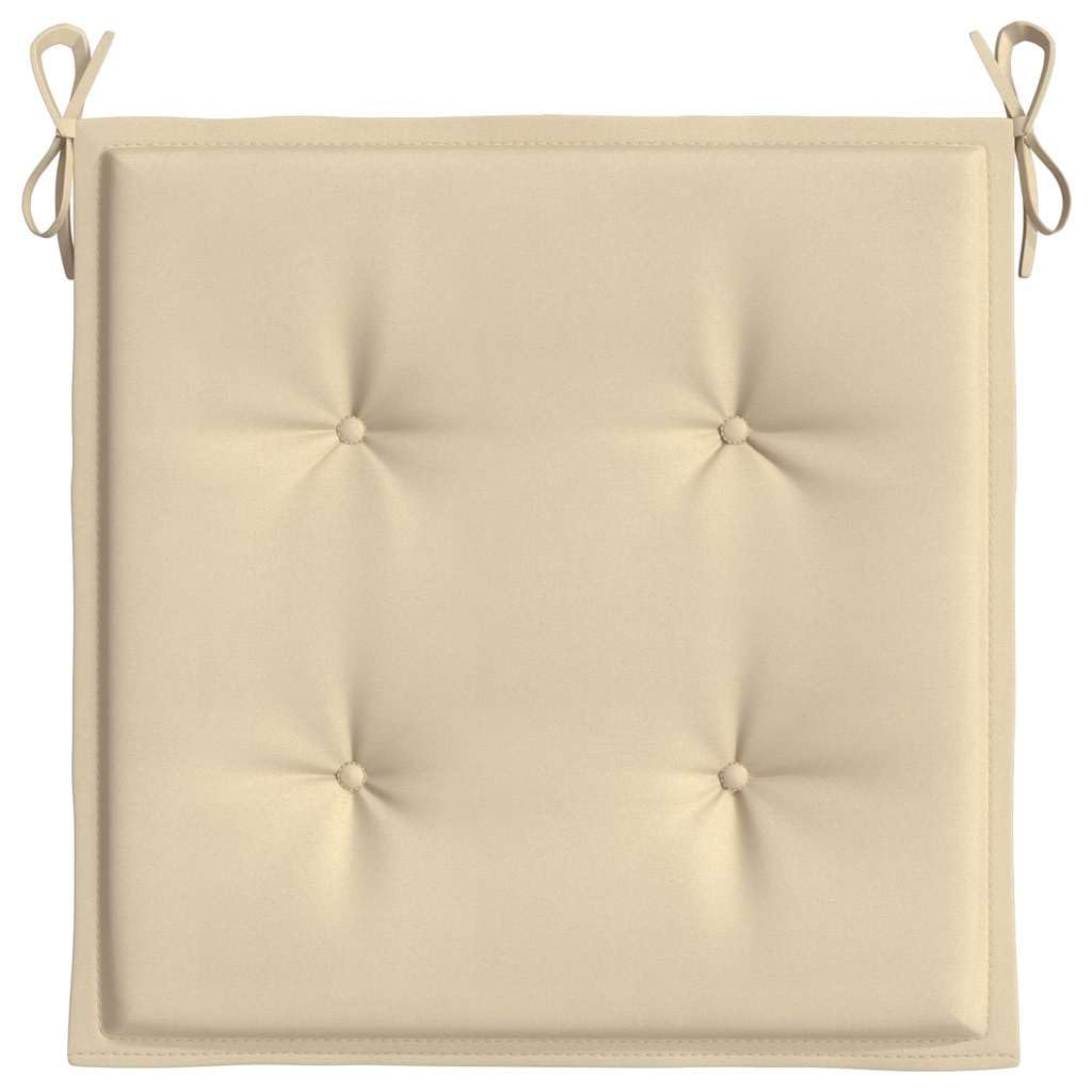 Foto 7 | Juego De 2 Cojines Para Sillas De Jardín Al Aire Libre Vidaxl  Color Beige - Venta Internacional.