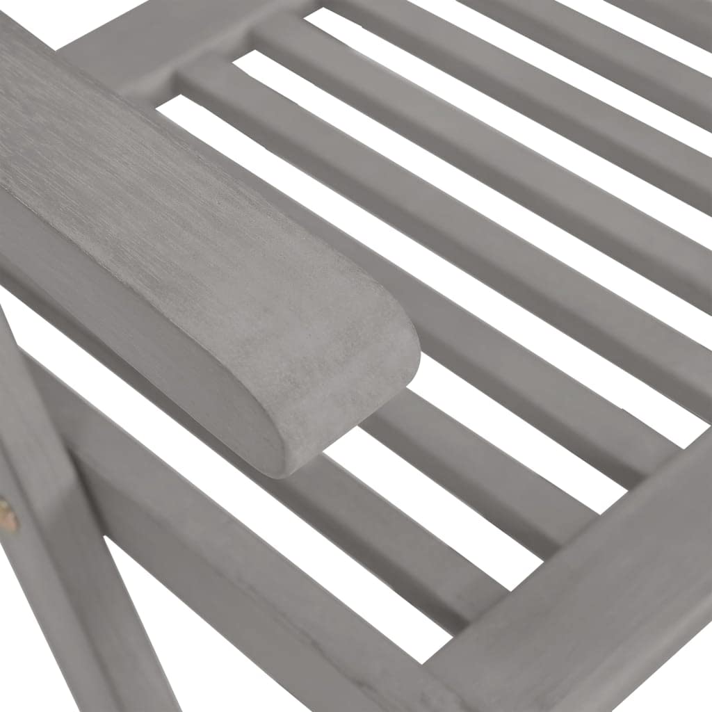 Foto 8 pulgar | Sillas Reclinables Para Exteriores Vidaxl  4 Unidades  Madera Maciza Gris Retro - Venta Internacional.