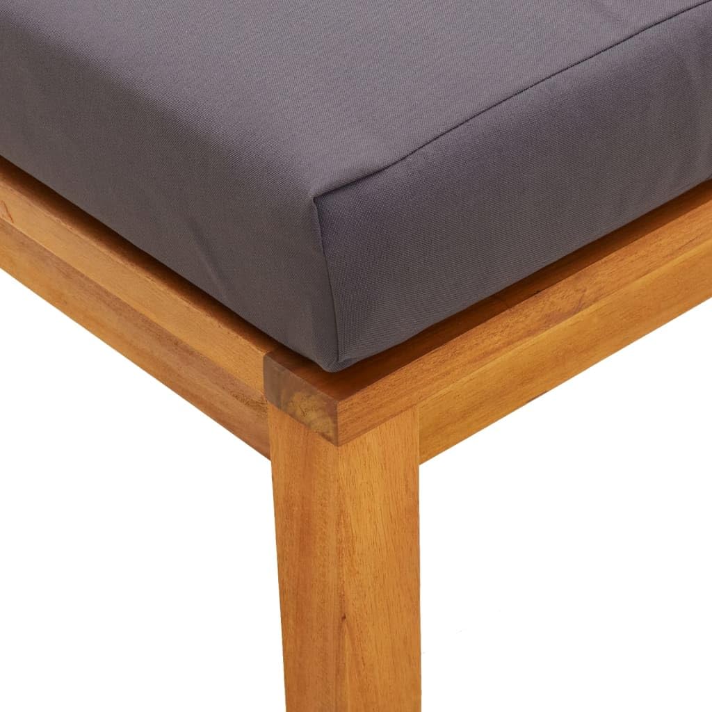 Foto 8 pulgar | Taburetes De Patio Vidaxl De Madera Maciza De Acacia Con Cojines  Juego De 2 - Venta Internacional.