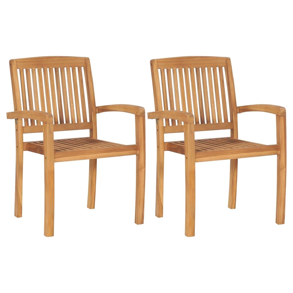 Foto 4 pulgar | 2 Sillas De Patio Vidaxl De Madera Maciza De Teca Maciza  Vintage  Con Cojines - Venta Internacional.