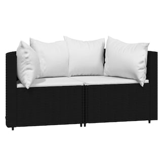 Foto 1 | Muebles Seccionales Vidaxl Para Patio 2 Unidades Con Cojines - Venta Internacional.
