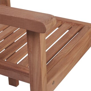 Foto 6 | Sillas de Patio VidaXL de Madera Maciza de Teca con Cojines de Azul - Venta Internacional