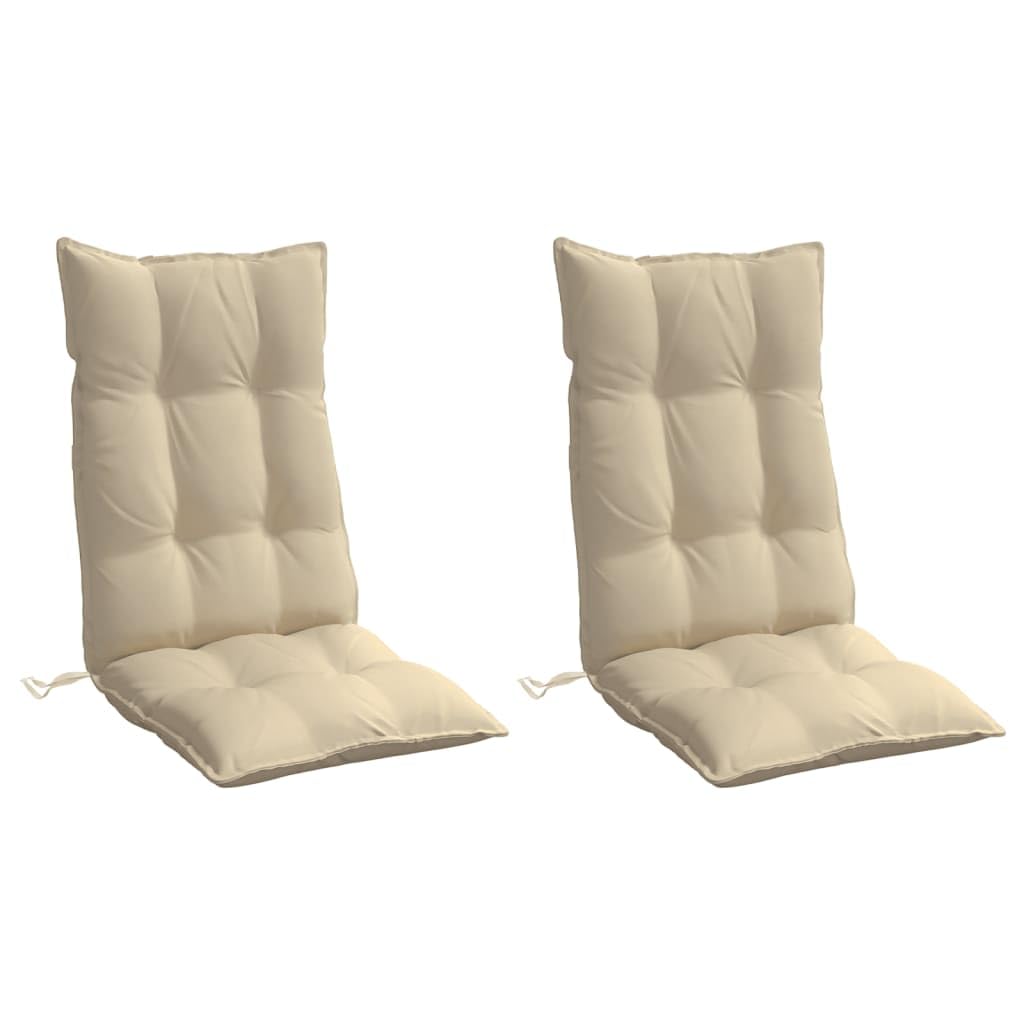 Foto 4 pulgar | Cojines Para Silla Vidaxl Highback Beige Oxford Para Exterior/interior - Venta Internacional.