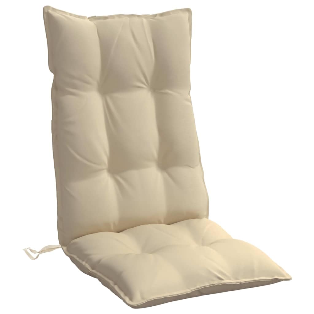 Foto 6 pulgar | Cojines Para Silla Vidaxl Highback Beige Oxford Para Exterior/interior - Venta Internacional.