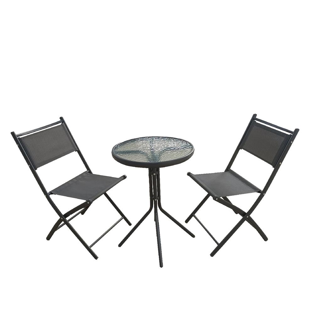 Juego De Comedor Mueble Exterior Para Jardín Mesa Y 2 Sillas