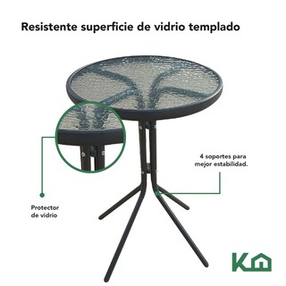 Foto 4 | Juego De Comedor Mueble Exterior Para Jardín Mesa Y 2 Sillas