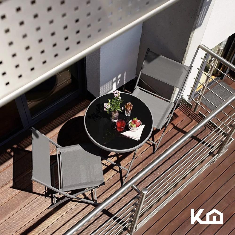 Foto 8 | Juego De Comedor Mueble Exterior Para Jardín Mesa Y 2 Sillas