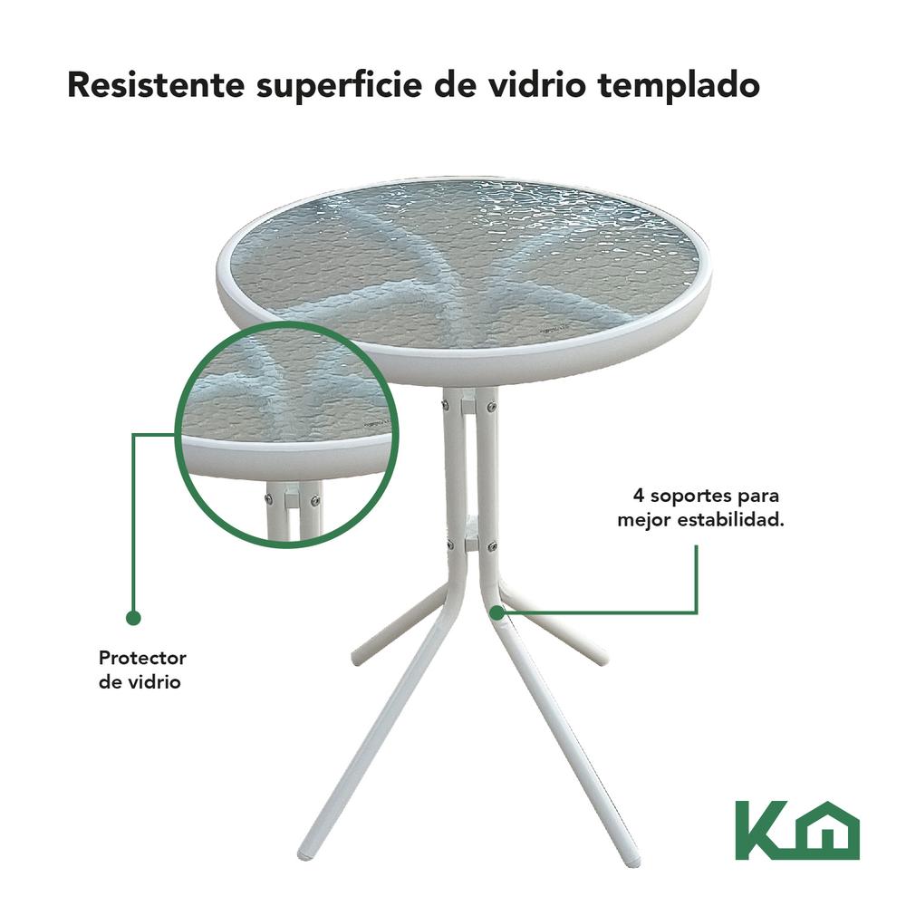 Foto 5 pulgar | Juego De Comedor Mueble Exterior Para Jardín Mesa Y 2 Sillas