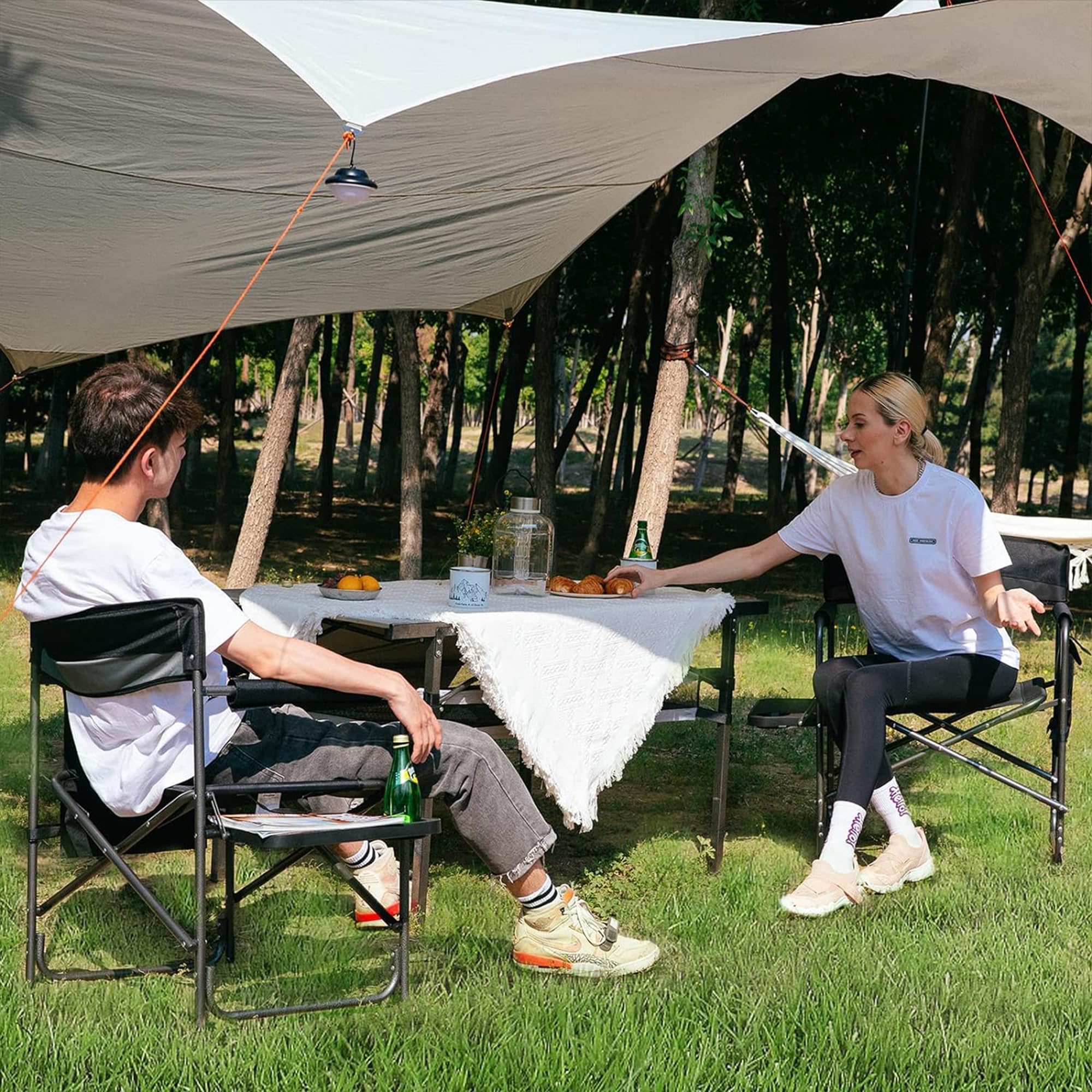 Foto 3 pulgar | Sillas Camping Directors Kingcamp Con Soporte De 180 Kg Rojo Paquete De 2 - Venta Internacional