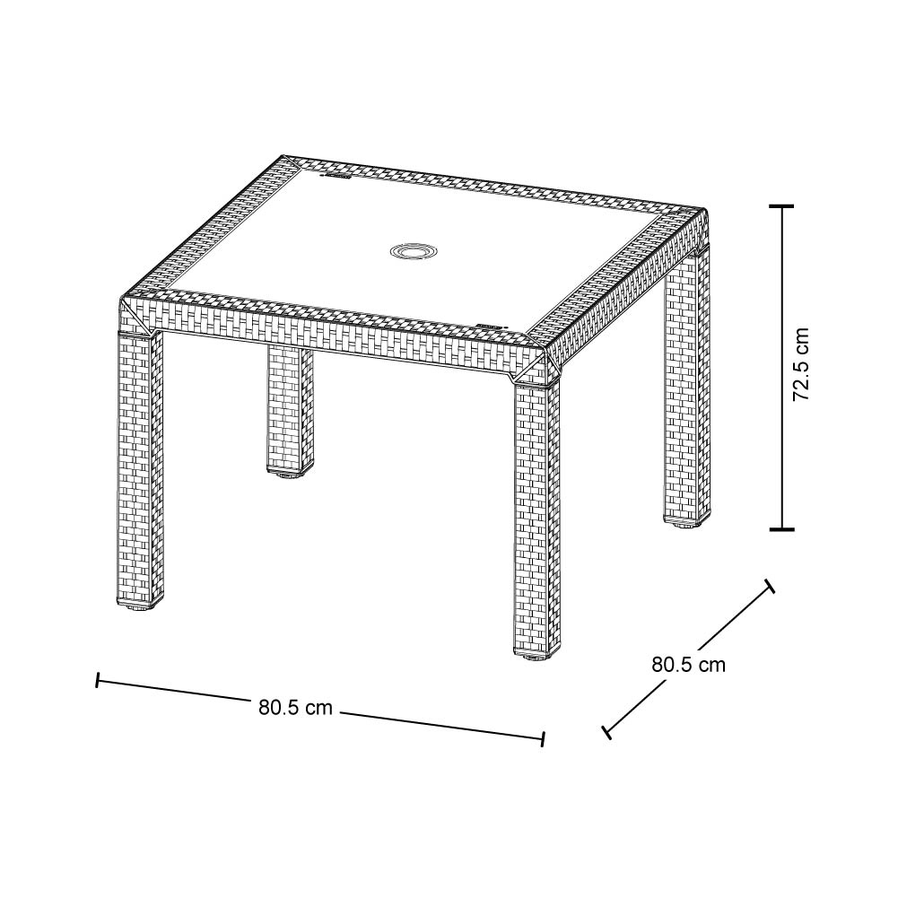 Foto 7 pulgar | Comedor de Plástico Rimax Diseño Ratán