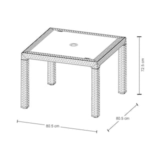 Foto 6 | Comedor de Plástico Rimax Diseño Ratán