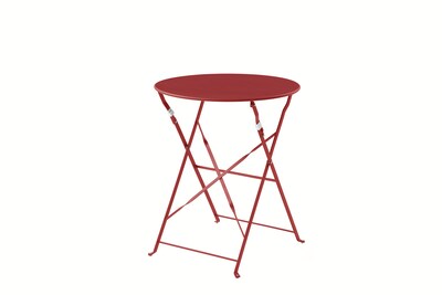 Foto 3 | Juego De Mesa Rojo Para Exterior Con 2 Sillas Plegables De Uso Rudo Fabricado En Acero