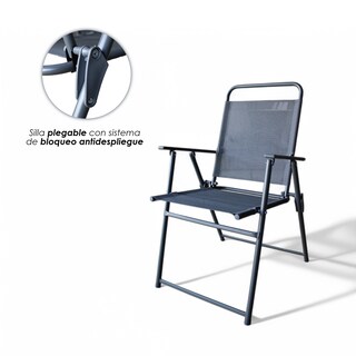 Foto 6 | Comedor De Jardín Moderno Ilios Innova Con Estructura De Acero Y Tejido Textileno