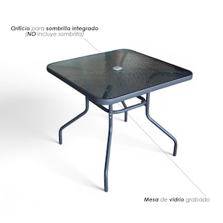 Foto 7 | Comedor De Jardín Moderno Ilios Innova Con Estructura De Acero Y Tejido Textileno