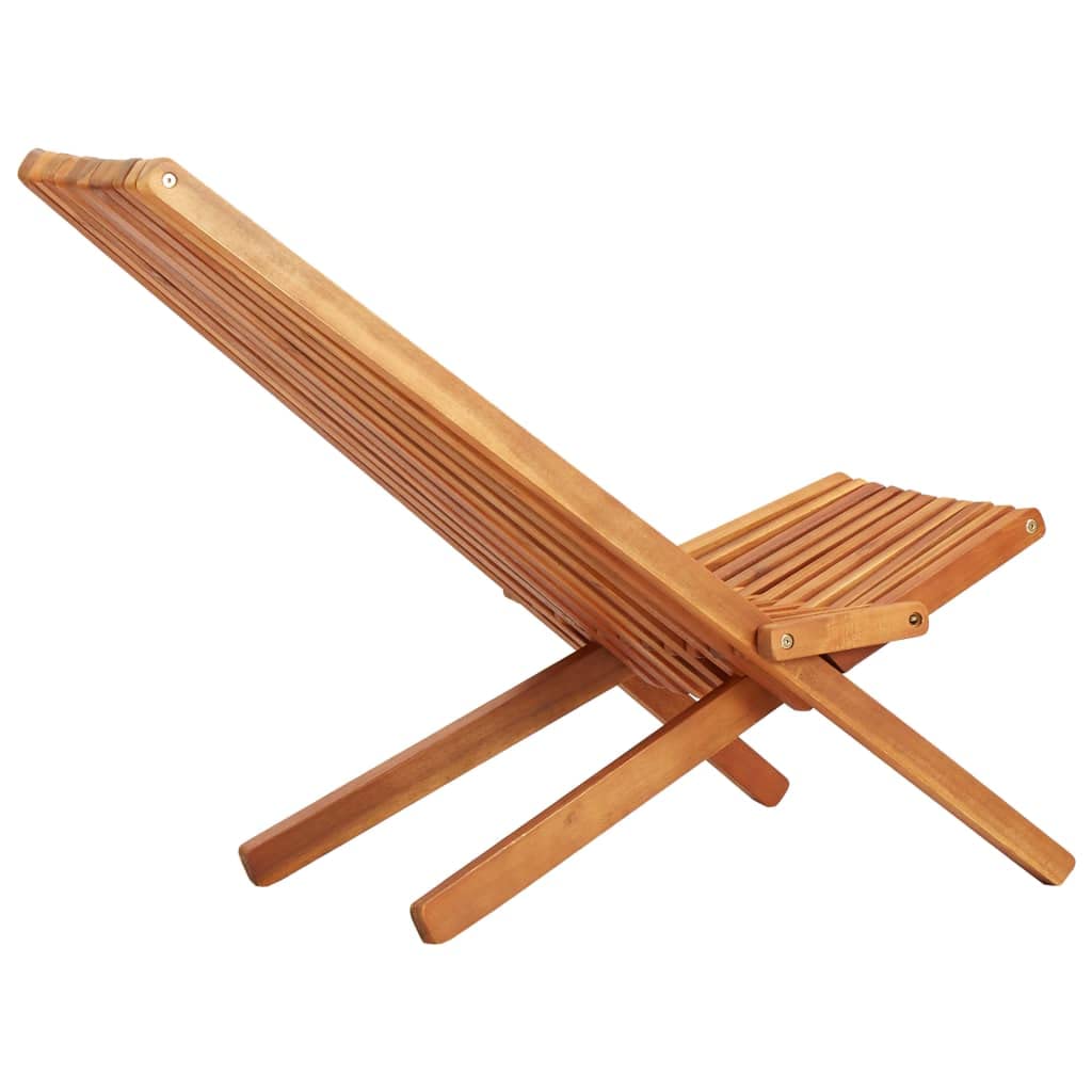 Foto 6 pulgar | Silla Plegable Para Patio Vidaxl, Madera Maciza De Acacia, Color Marrón - Venta Internacional.