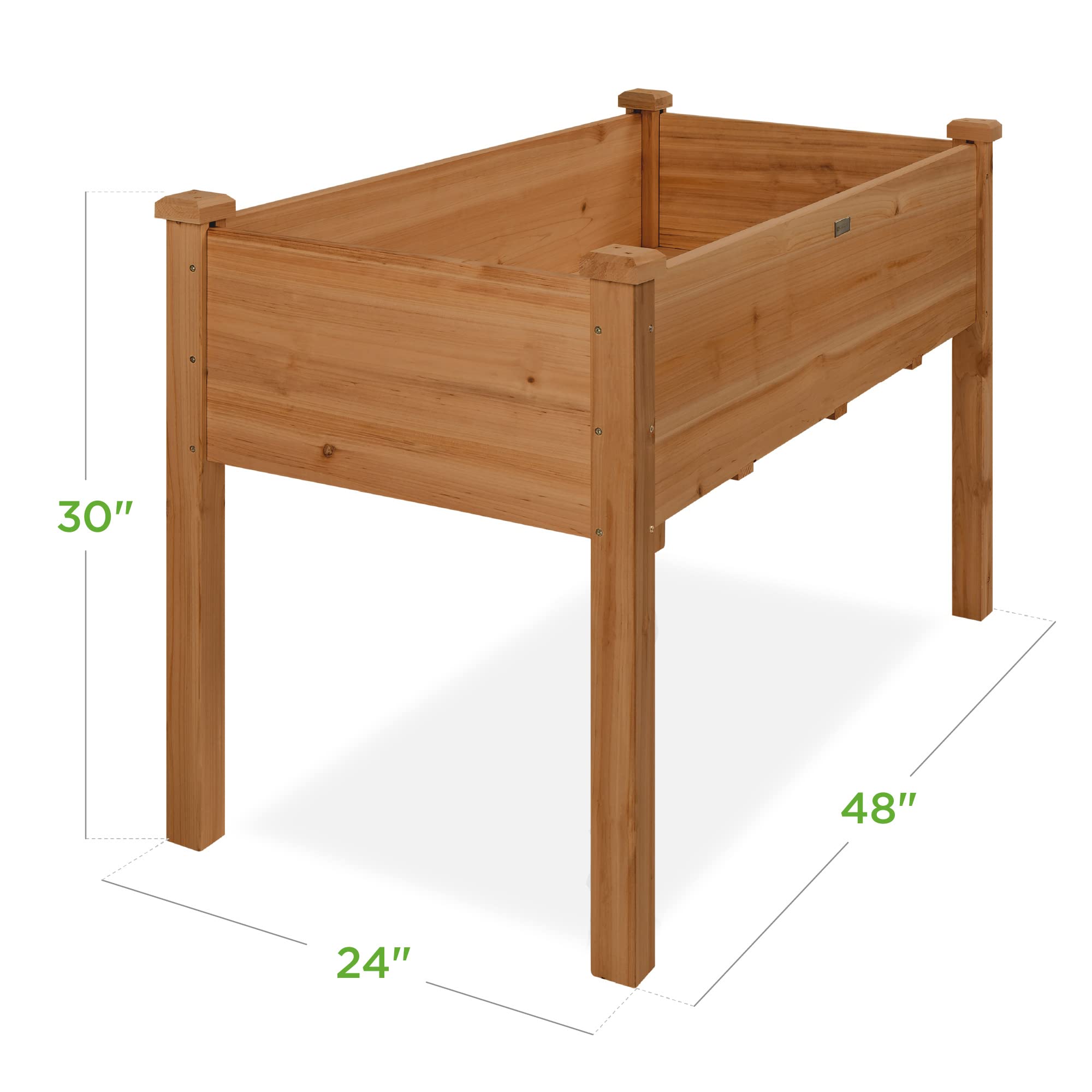 Foto 8 pulgar | Cama De Jardín Elevada Best Choice Products, Color Marrón Bellota, 48 X 24 X 30 Pulgadas - Venta Internacional.