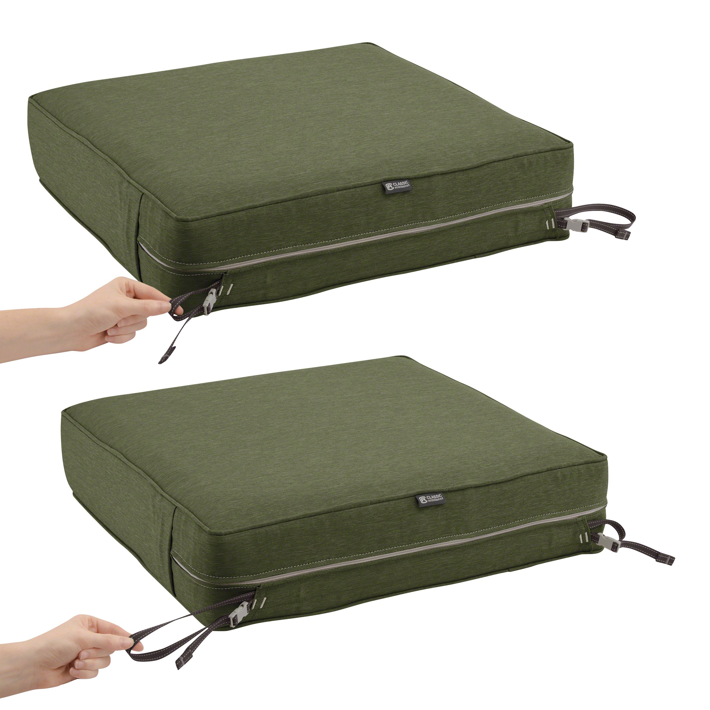 Foto 7 pulgar | Cojín De Asiento Exterior Classic Accessories Montlake Green - Venta Internacional.