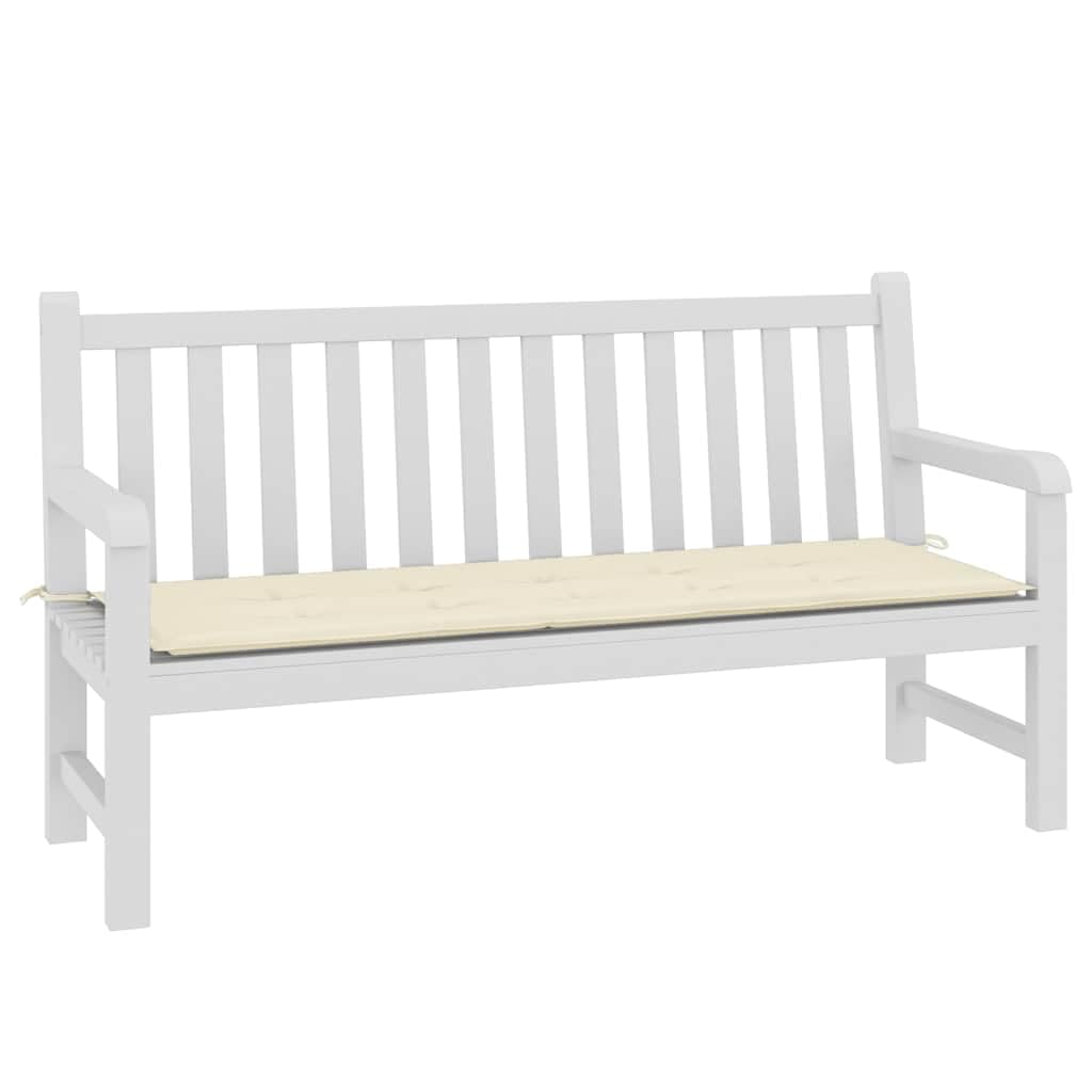 Foto 4 pulgar | Cojín Para Banco De Jardín Vidaxl, Tela Oxford, Color Crema, 150 X 50 X 3 Cm - Venta Internacional.