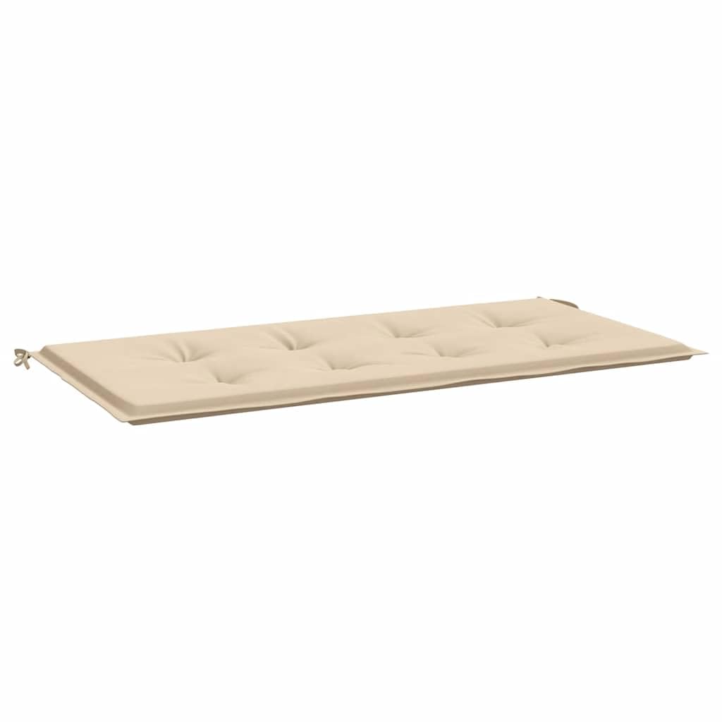 Cojín Para Banco De Jardín Vidaxl, 120 X 50 X 3 Cm, 100% Poliéster, Color Beige - Venta Internacional.