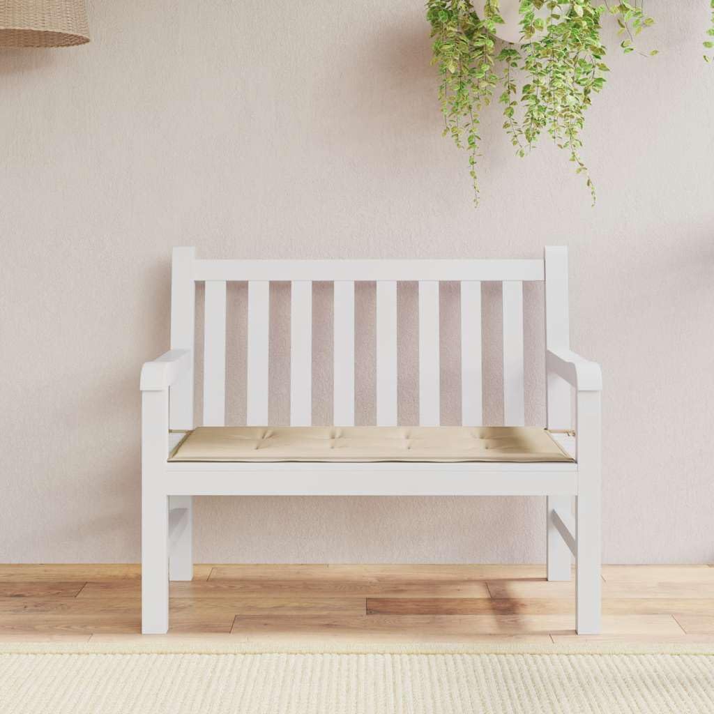 Foto 3 pulgar | Cojín Para Banco De Jardín Vidaxl, 120 X 50 X 3 Cm, 100% Poliéster, Color Beige - Venta Internacional.