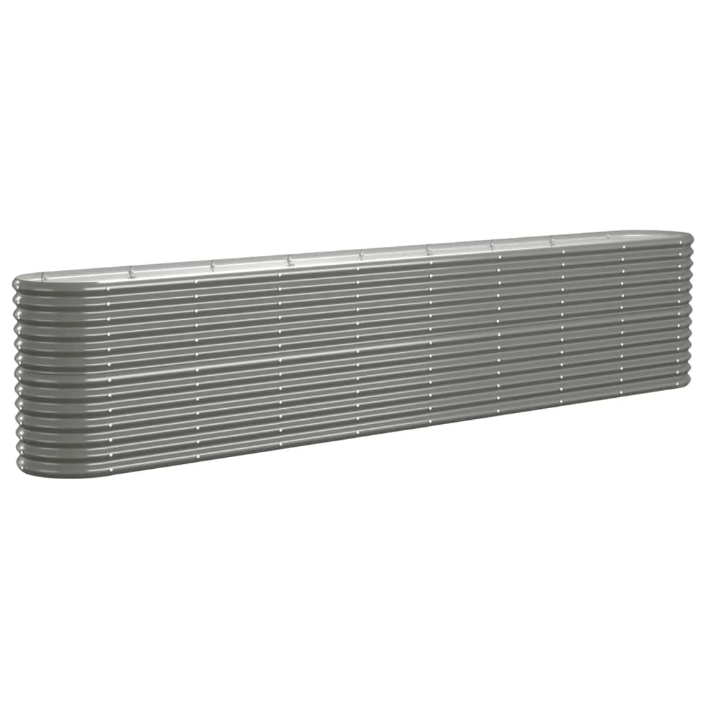 Foto 2 pulgar | Cama Elevada De Jardín Vidaxl De Acero Con Recubrimiento En Polvo Gris 130,7 X 40 X 6 - Venta Internacional.