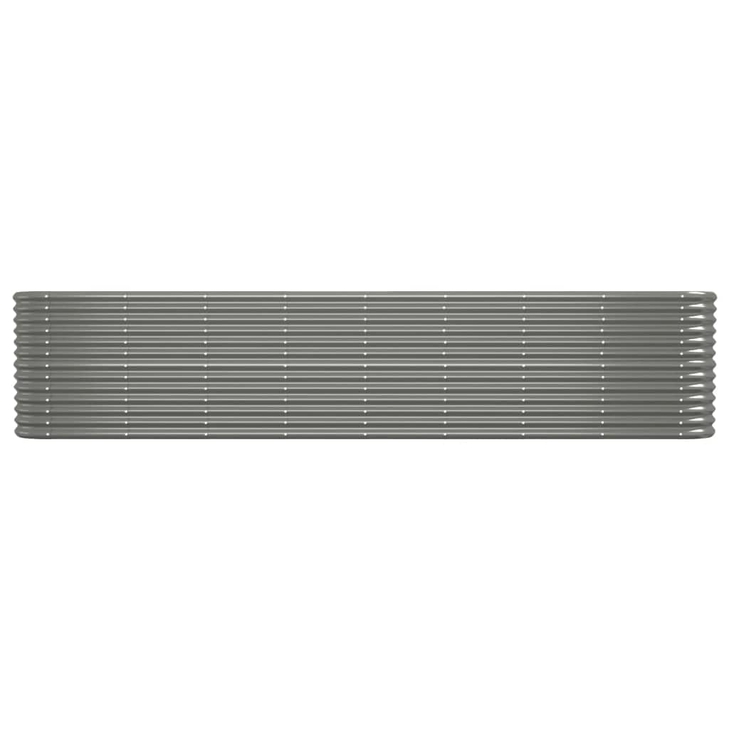 Foto 5 pulgar | Cama Elevada De Jardín Vidaxl De Acero Con Recubrimiento En Polvo Gris 130,7 X 40 X 6 - Venta Internacional.