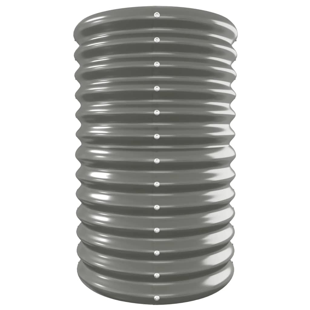 Foto 6 pulgar | Cama Elevada De Jardín Vidaxl De Acero Con Recubrimiento En Polvo Gris 130,7 X 40 X 6 - Venta Internacional.