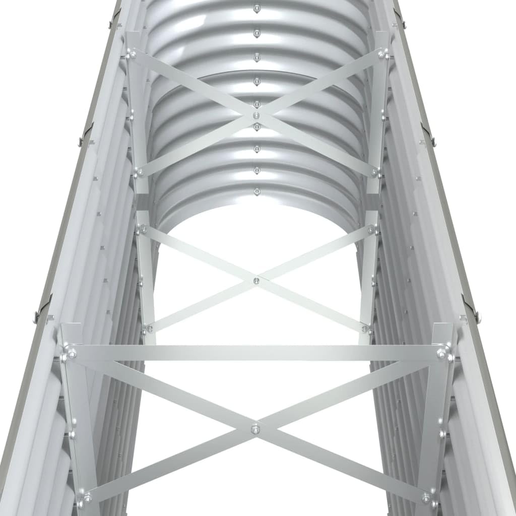 Foto 7 pulgar | Cama Elevada De Jardín Vidaxl De Acero Con Recubrimiento En Polvo Gris 130,7 X 40 X 6 - Venta Internacional.