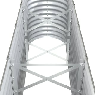 Foto 6 | Cama Elevada De Jardín Vidaxl De Acero Con Recubrimiento En Polvo Gris 130,7 X 40 X 6 - Venta Internacional.