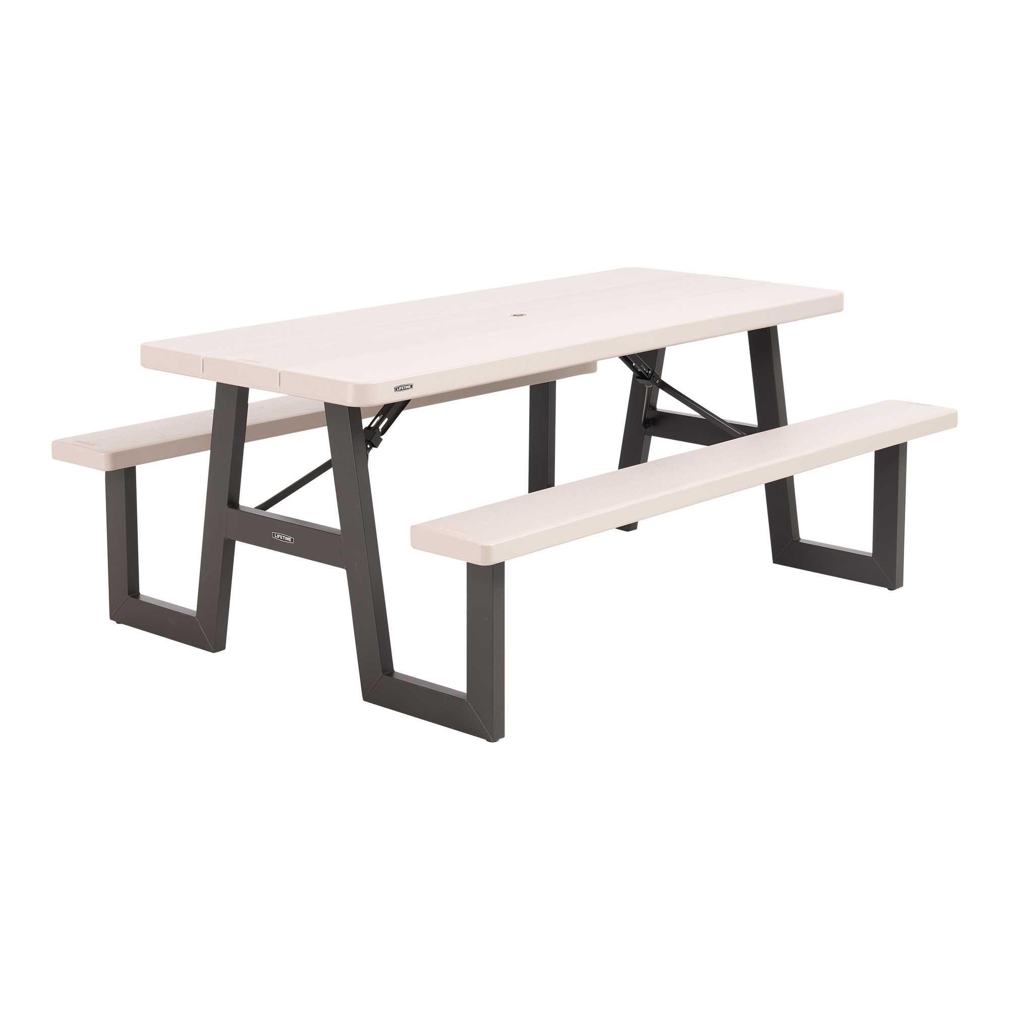 Foto 2 pulgar | Mesa Picnic W-frame 1.8m Textura Madera Color Arena
