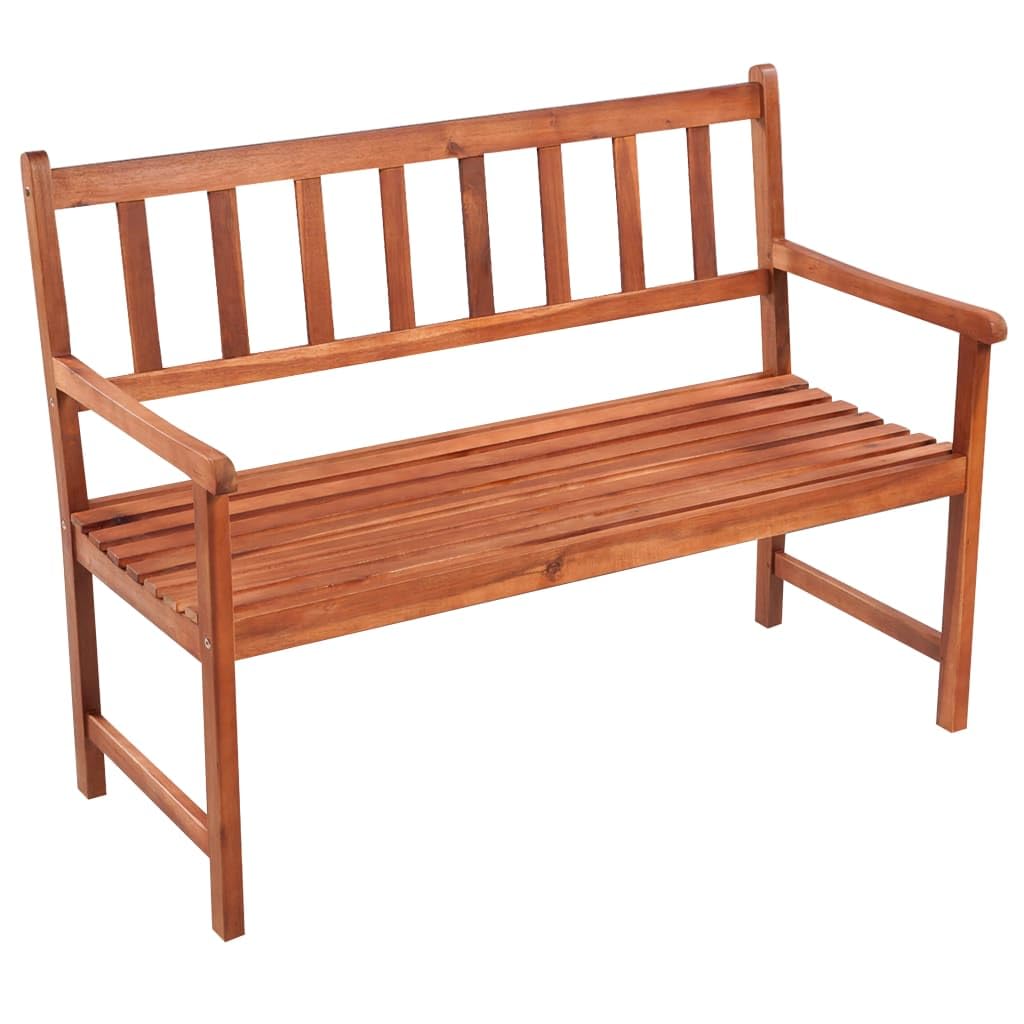 Foto 3 pulgar | Banco De Patio Vidaxl Classic De Madera Maciza De Acacia Con Cojín - Venta Internacional.