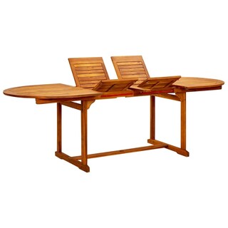 Foto 1 | Mesa De Comedor De Jardín Vidaxl De Madera Maciza De Acacia Extensible - Venta Internacional.