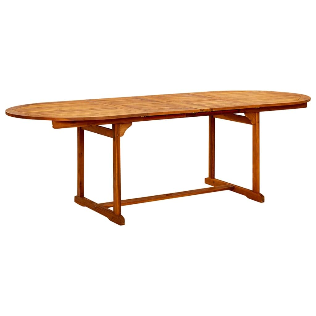 Foto 3 pulgar | Mesa De Comedor De Jardín Vidaxl De Madera Maciza De Acacia Extensible - Venta Internacional.