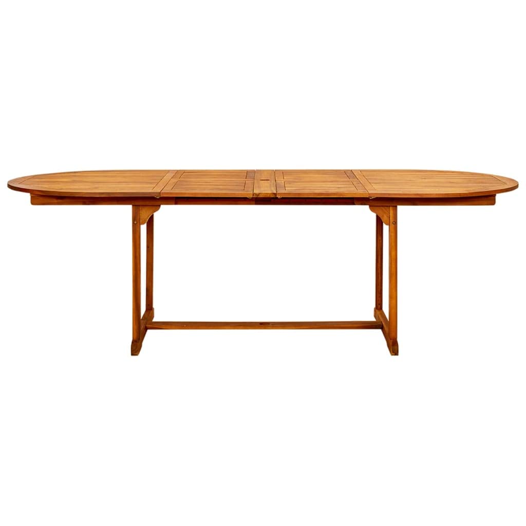 Foto 6 pulgar | Mesa De Comedor De Jardín Vidaxl De Madera Maciza De Acacia Extensible - Venta Internacional.